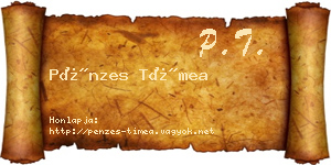Pénzes Tímea névjegykártya